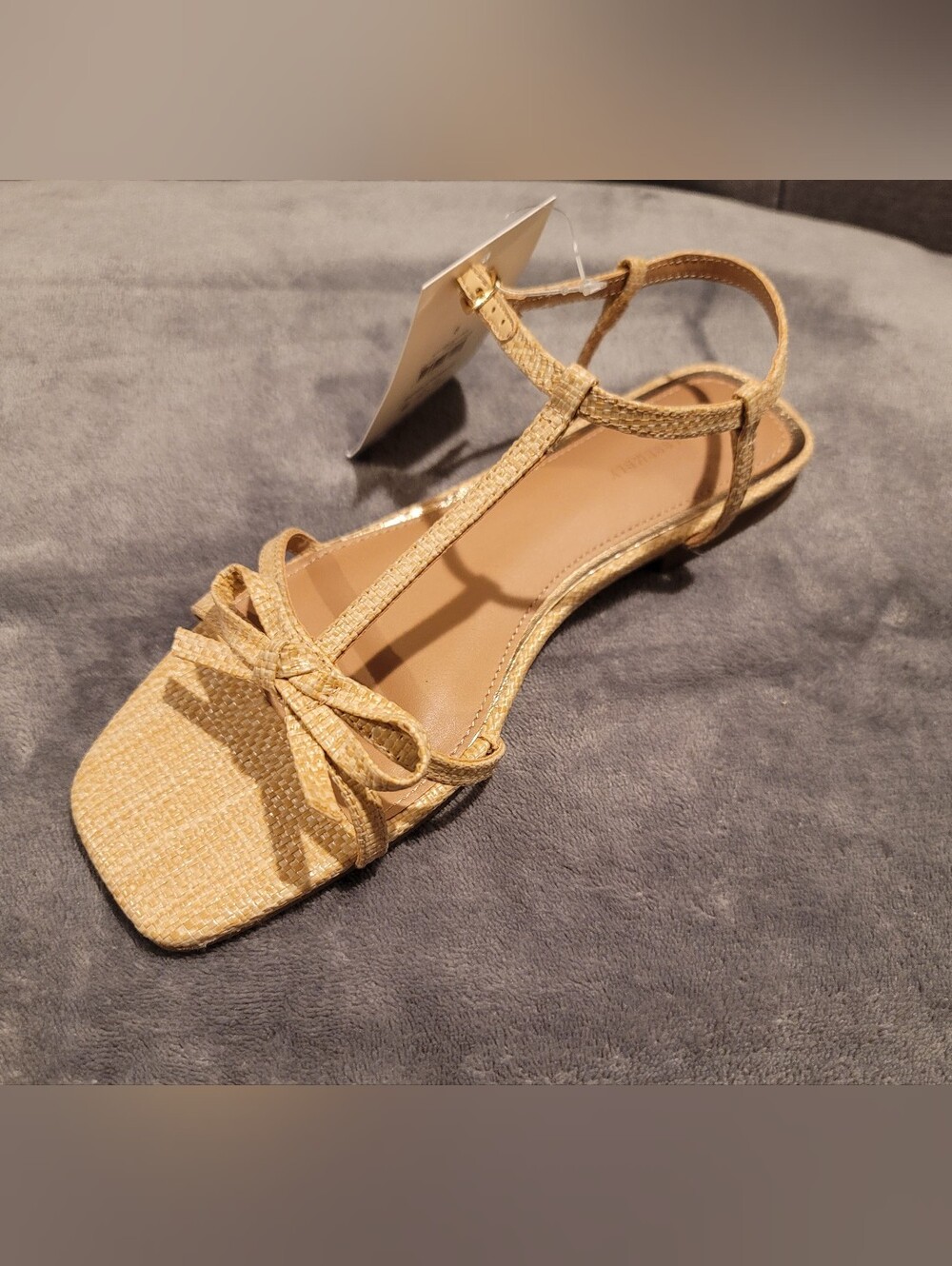 Free Assembly Bow Flat Sandal - Tan (Women Size: 8)
